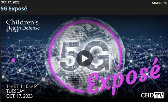 CHD-Europe & UK Column: 5G Exposé Full Livestream Recording